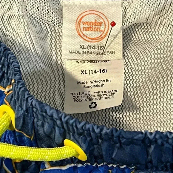 2 size XL 14/16 Wonder Nation swim trunks, EUC - Picture 7 of 7